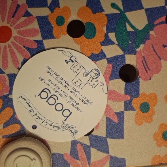 Women's Floral Tote Bag - Cream and Blue - Picture 5 of 5